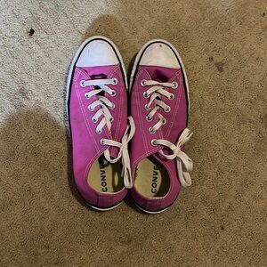 purple low top convers